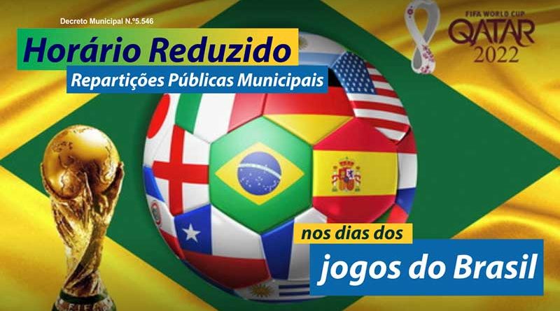 Decreto Municipal: Horários em dias de jogos da Copa do Mundo FIFA