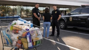 Mulher é presa após tentativa de furto em supermercado