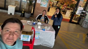 Ação do PACS leva vacinação contra a influenza a supermercado