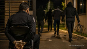 Vigilante é rendido, amarrado e agredido durante roubo em condomínio de Taquaritinga