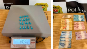 Homem é preso com cocaína após tentar fugir da PM no Jardim Maria Luiza I