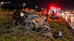 Homem morre e duas mulheres ficam gravemente feridas em acidente na Washington Luís